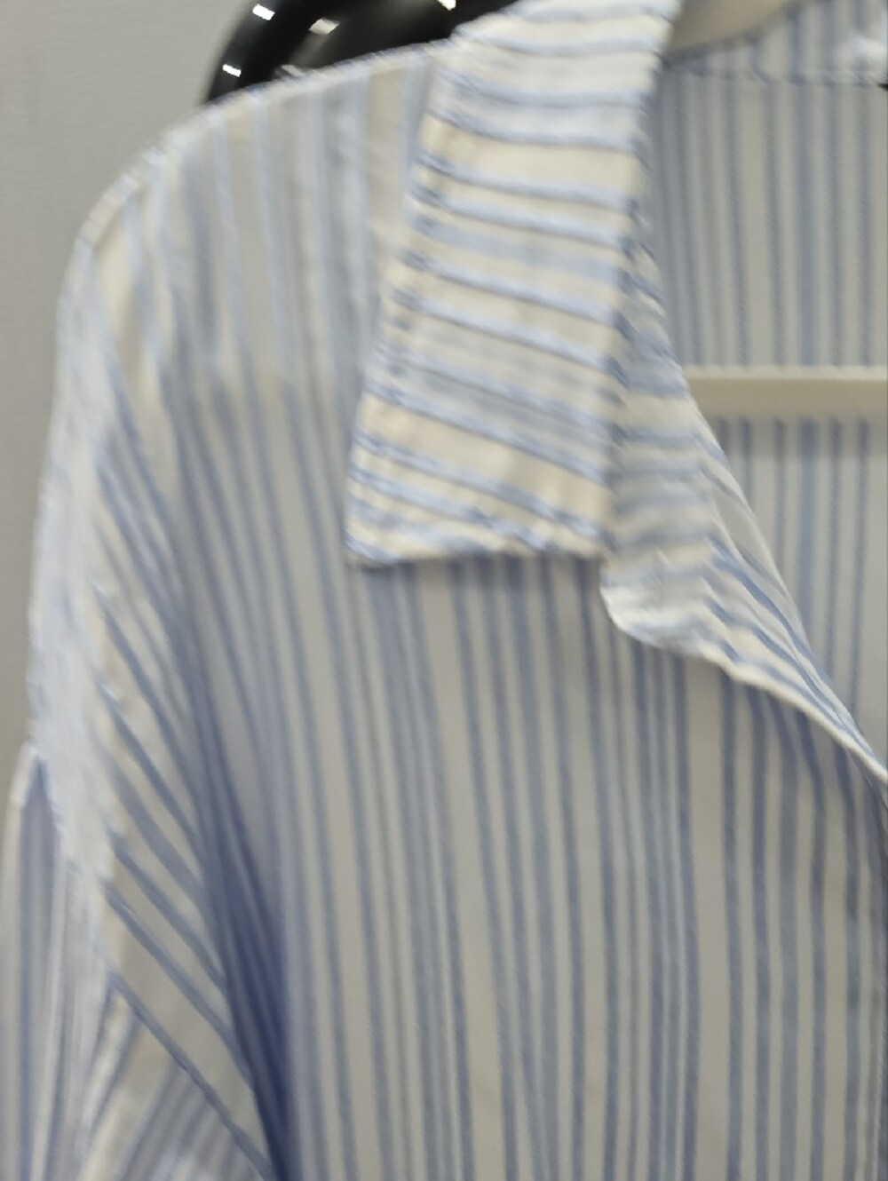 Dolce Cabo Light Blue and White Striped Shirt - Picture 6 of 9